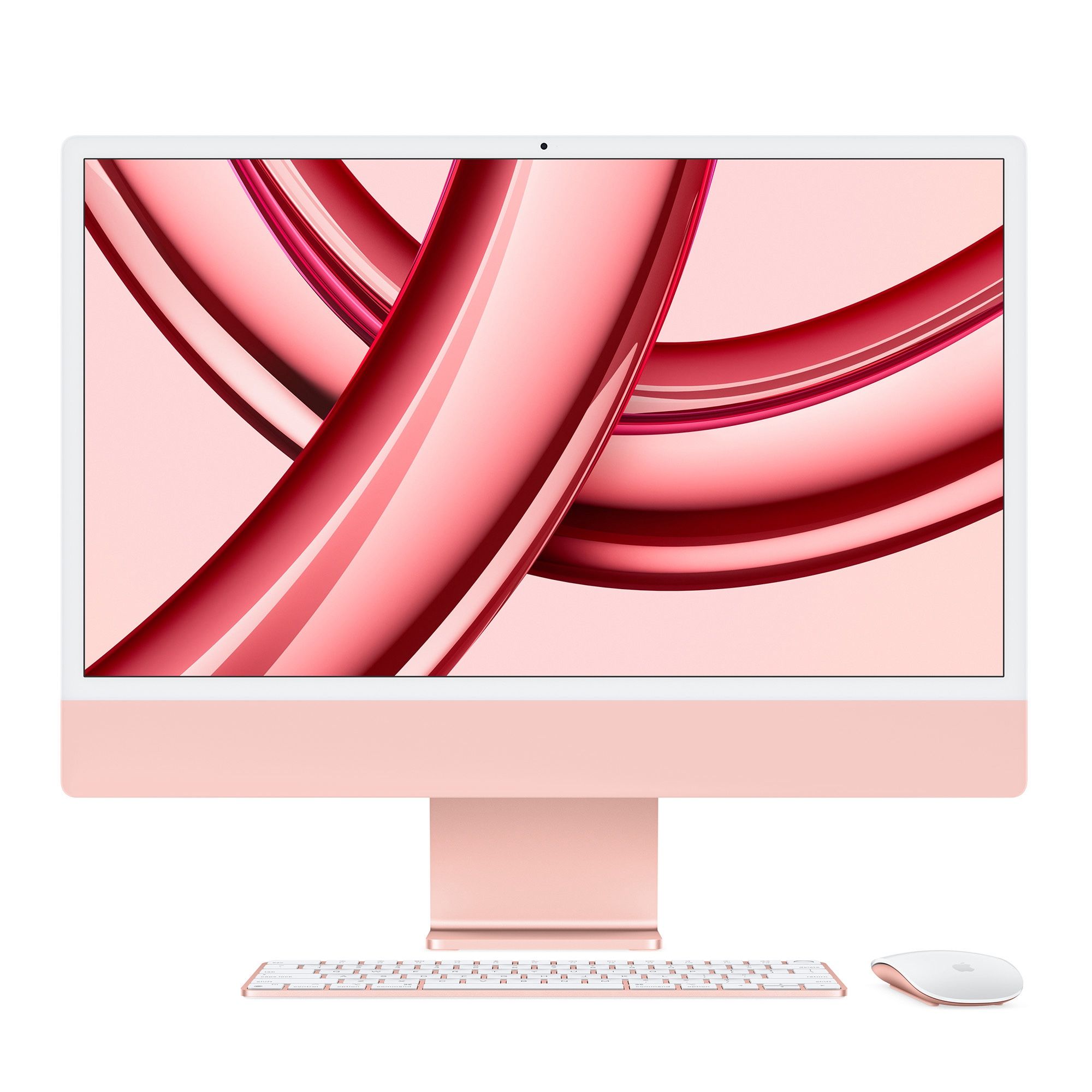 Pink Apple Desktop Computer