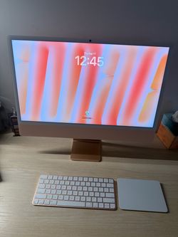 Apple iMac M4 2024 Orange 10 core GPU  16GB RAM 512GB SSD