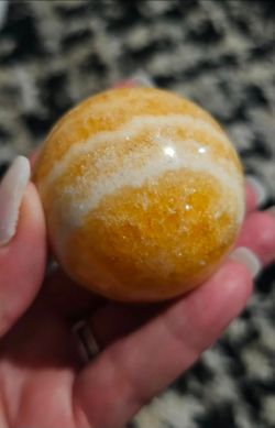 🍊 Crystals | Orange Banded Calcite 🍊