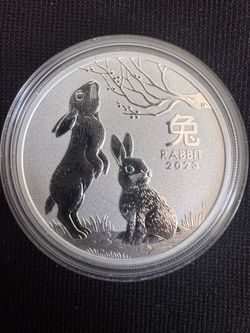 2023 Year of the Rabbit Silver Coin 1 ounce