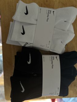 Long nike socks black/white