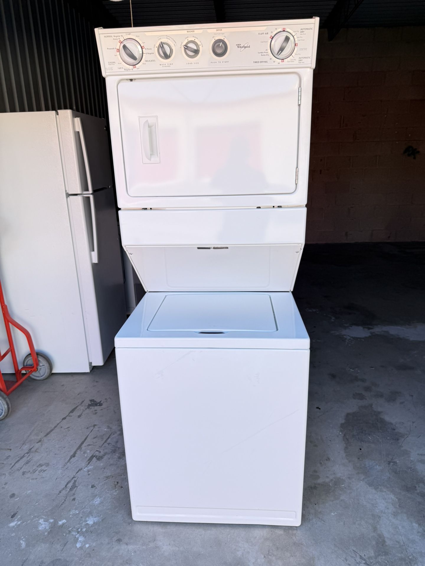 Whirlpool Stackable Washer and Electric dryer 