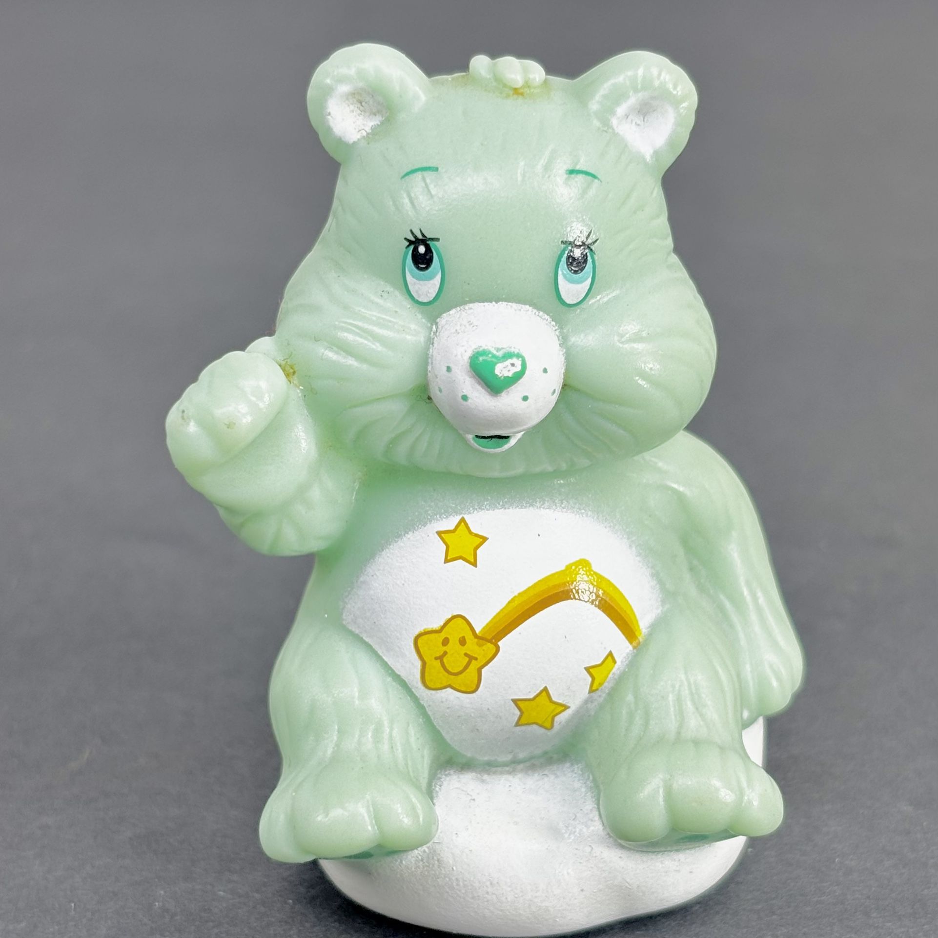 Vintage TCFC Care Bear Wish Bear On Cloud Figurine 2.5 Inch