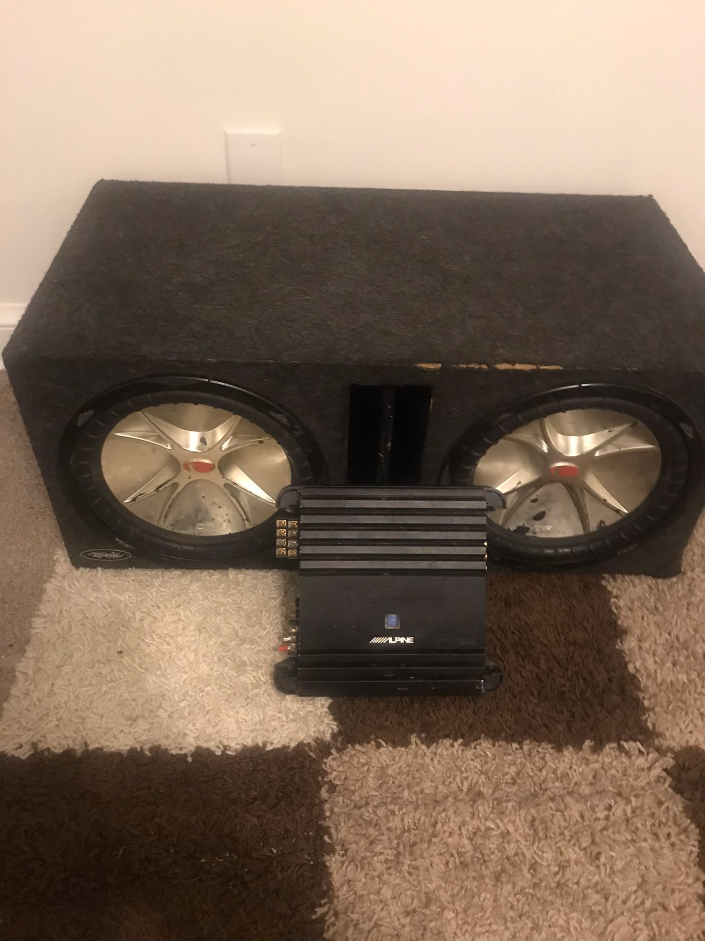 Kicker 12’s and Alpine amp