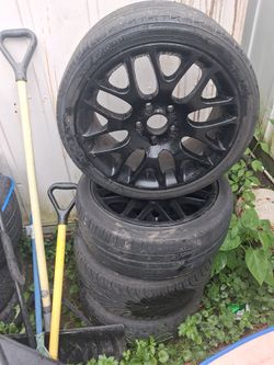 Bmw rims with adapters for mustang