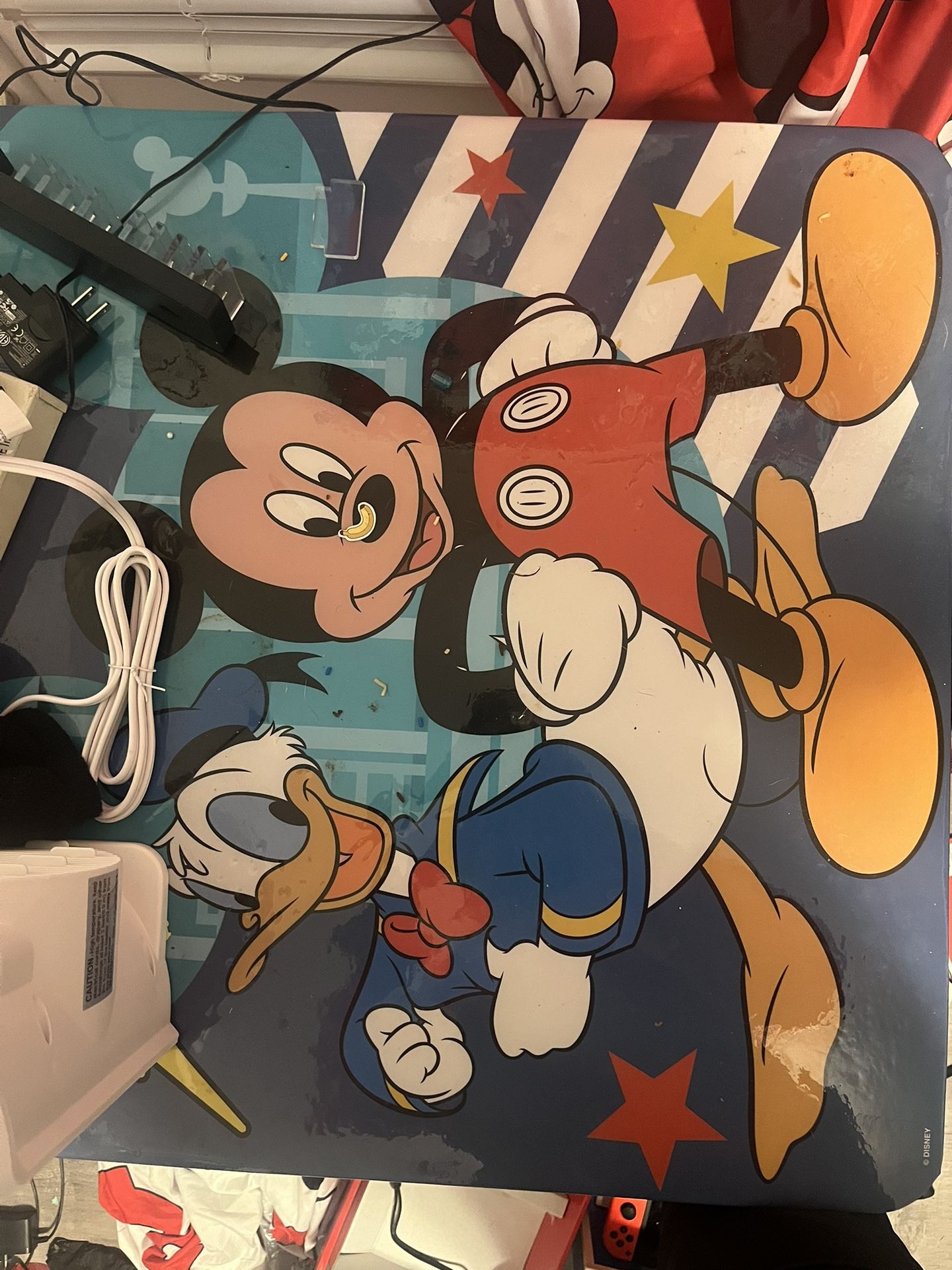 Mickey Mouse Table Set And Hamper