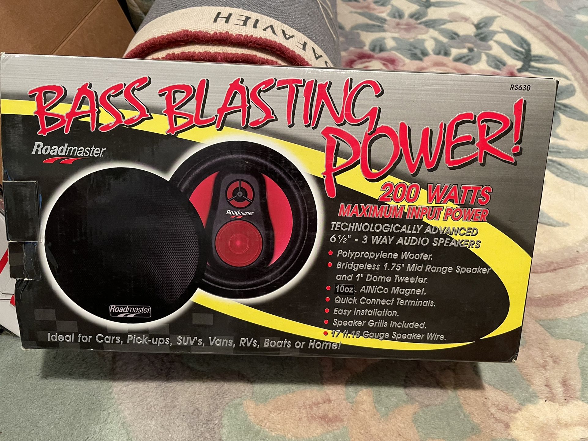 200 Watt 6 1/2” 3 Way Audio Speakers