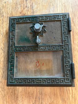 Vintage Brass Door Frame Post Office Mailboxes