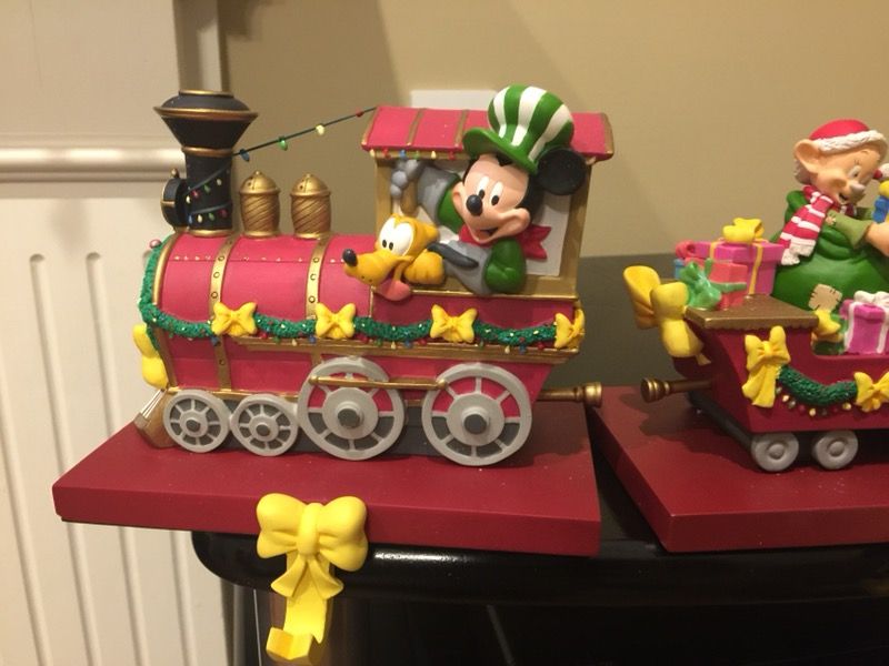 Disney Christmas Train Stocking Holders ( Mint New Condition )