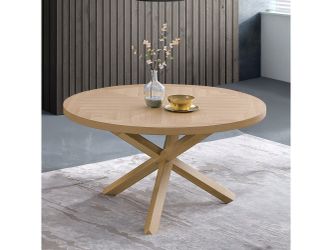 Kasem Oak Round Dining Table