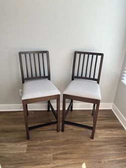 Two bar stools
