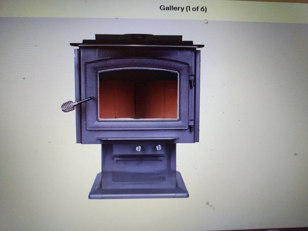 Ashley Hearth AW3200E-P 3,200 Sq. Ft. Pedestal Wood Burning Stove