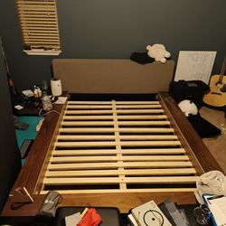 King Sized Bed + Frame + 2 Bedside Tables
