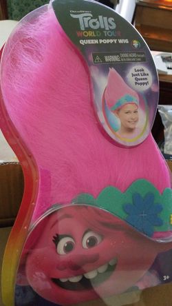 Trolls World Tour Troll-rific Poppy Wig Ages 3