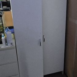 White Cabinet With Shelves