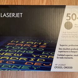 HP 504x Black High Yield Toner Cartridge, Prints Up To 1,800 Pages (CEX250X)