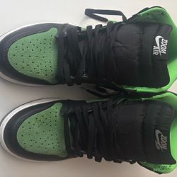 air jordan 1 retro high zoom green/black