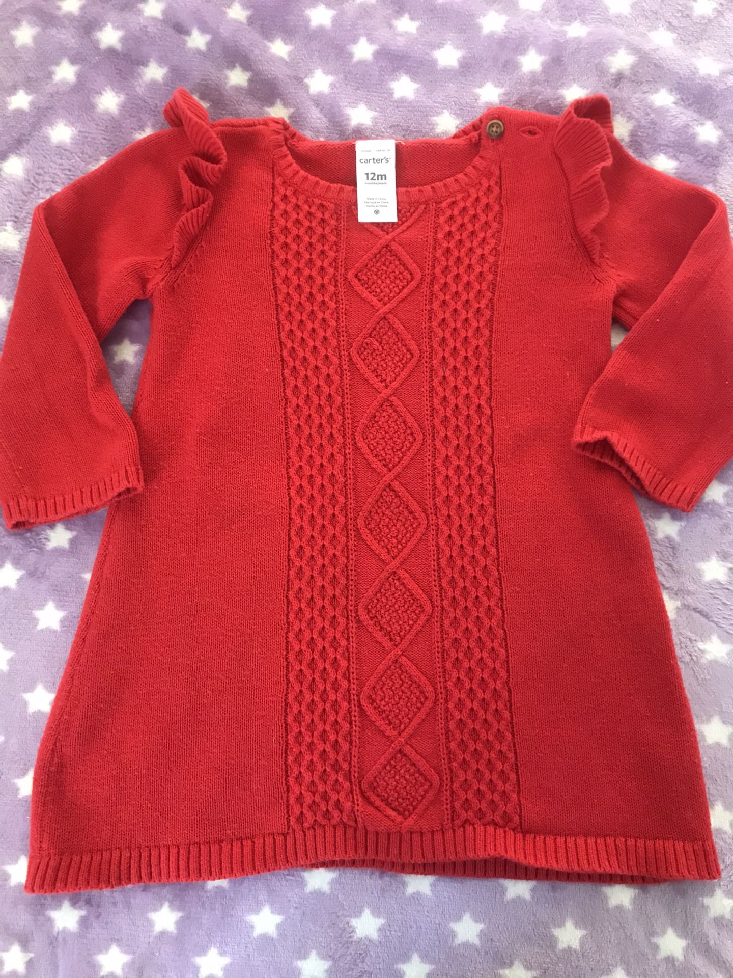 Girl’s Long sleeve Red Dress