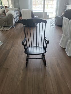 Black Boston Harvard Rocking Chair