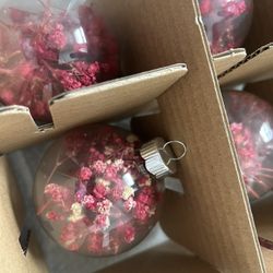 Dried Baby’s Breath Tree Ornaments 