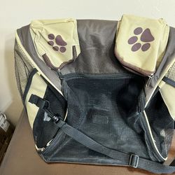 Pet Dog Cat Carrier Bag Soft Sided Travel Tote Case & Yorkie Mom Canvas Bag