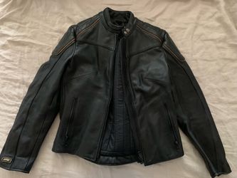 Esprit Black Leather Motorcycle Jacket