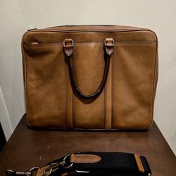 Coach Men's Leather Metropolitan Commuter Bag Briefcase 