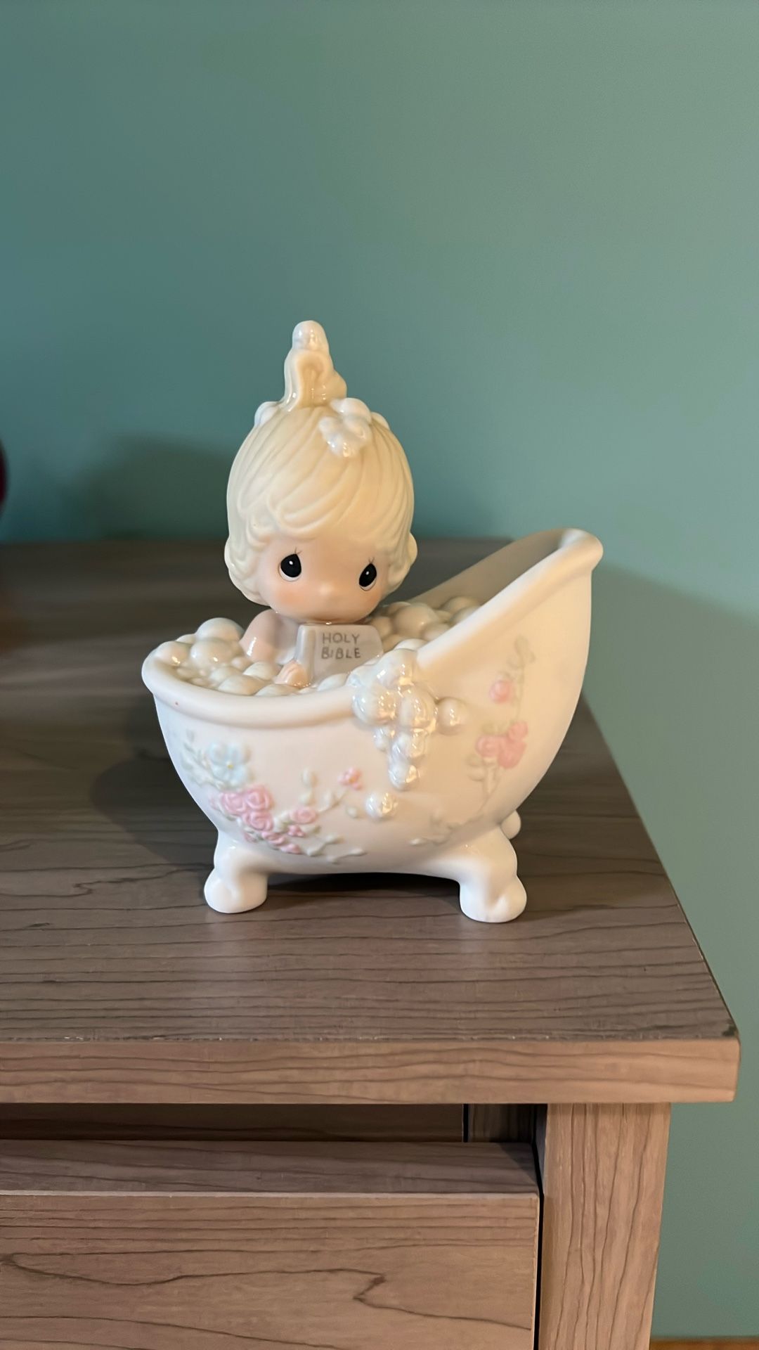 Vintage Precious Moments 1985 “He Cleansed My Soul” Figurine