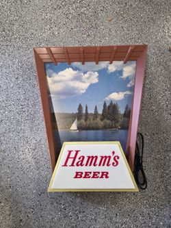 Hamm's Beer Vintage Lighted Bar Sign