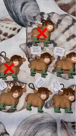 Highland cow hand sanitizer holders