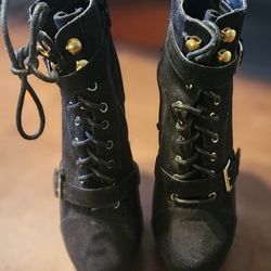 JustFab Suede Booties (Size 6.5)