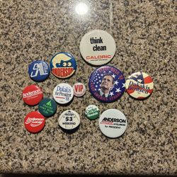 Vintage Political Campaign Buttons – 1950s–1980s Lot