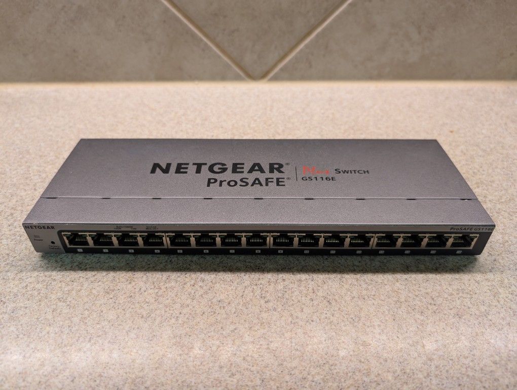 Netgear GS116e Managed 16 Port Switch