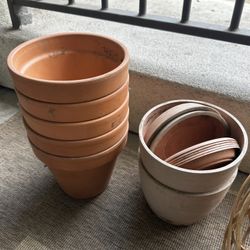 5 Terra Cotta Pots – $20 for all