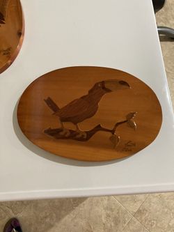 2 Cuadritos De Madera Al Relieve Hechos En COSTA RICA