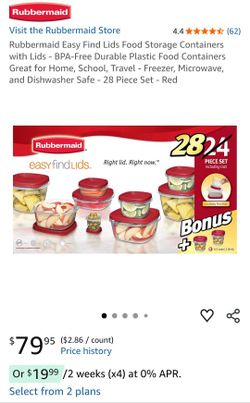 Rubbermaid Food Storage Containers