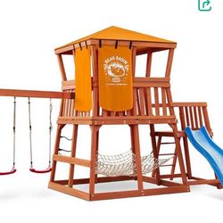 ittle Tikes Real Wood Adventures Bear Basin Outdoor Playset