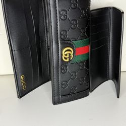 Black Leather Wallet 