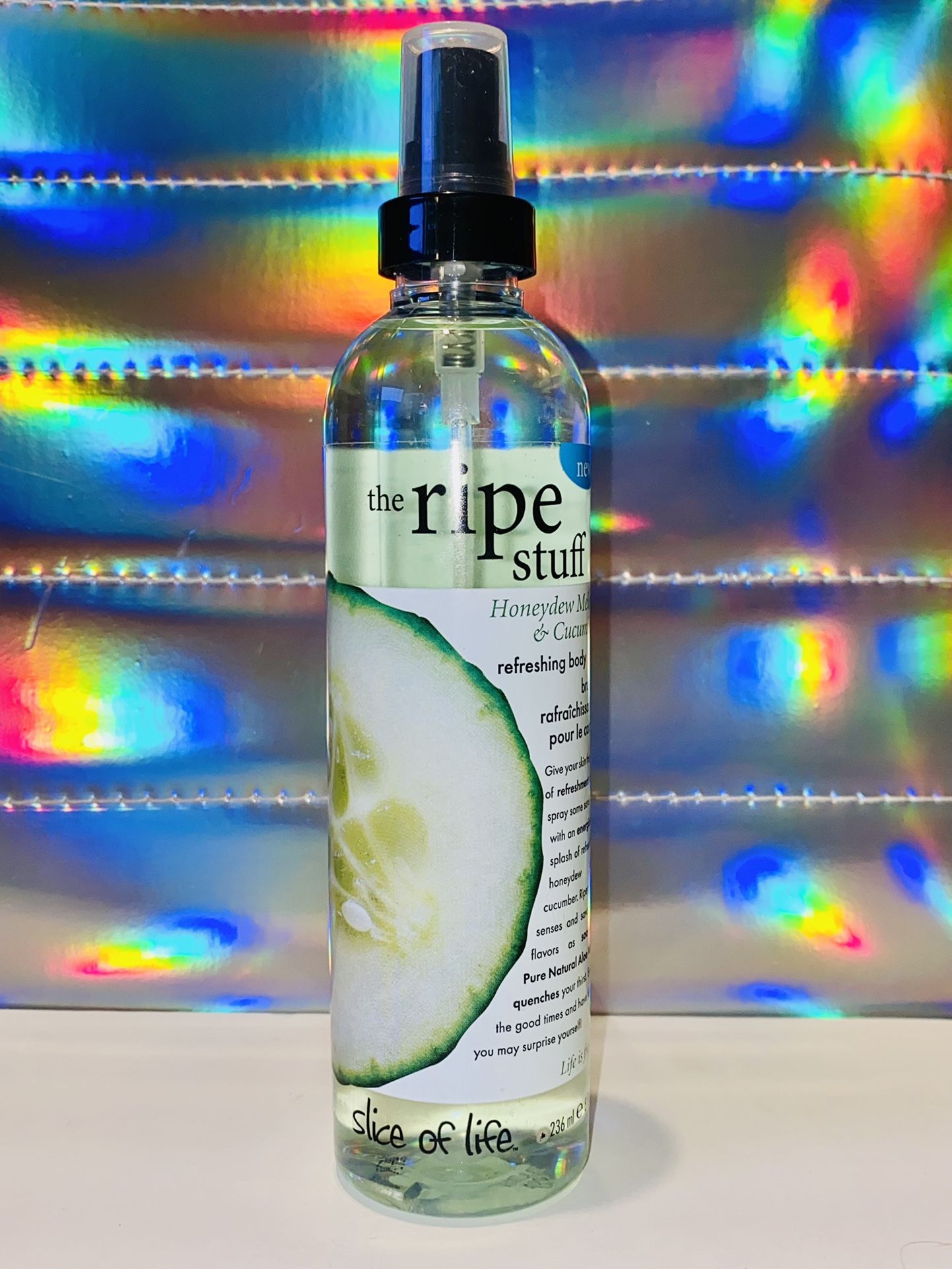 The Ripe Stuff Honeydew Melon & Cucumber Body Mist Slice of Life 8 Oz Brand New
