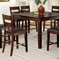 Ashley furniture- Pub Table W/4 Chairs & Bench 