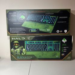 HALO RAZER BLACKWIDOW GAMING KEYBOARD 