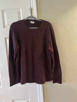 Old Navy Burgundy Knit Crewneck Sweater