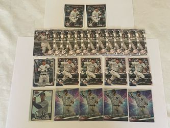 2018, 2019, 2024 Topps & Bowman Arron Judge 25 card Lot. Yankees