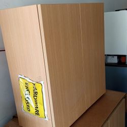 NEW STORAGE CABINET.  2 DOORS WITH 1 SHELF 