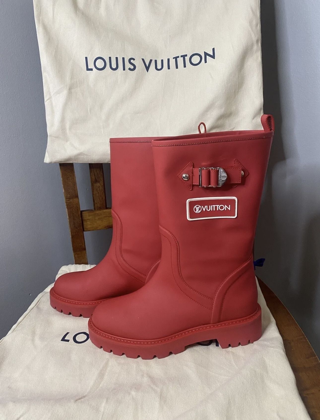 Louis Vuitton Limited Edition LV Rain Boots Size 40 