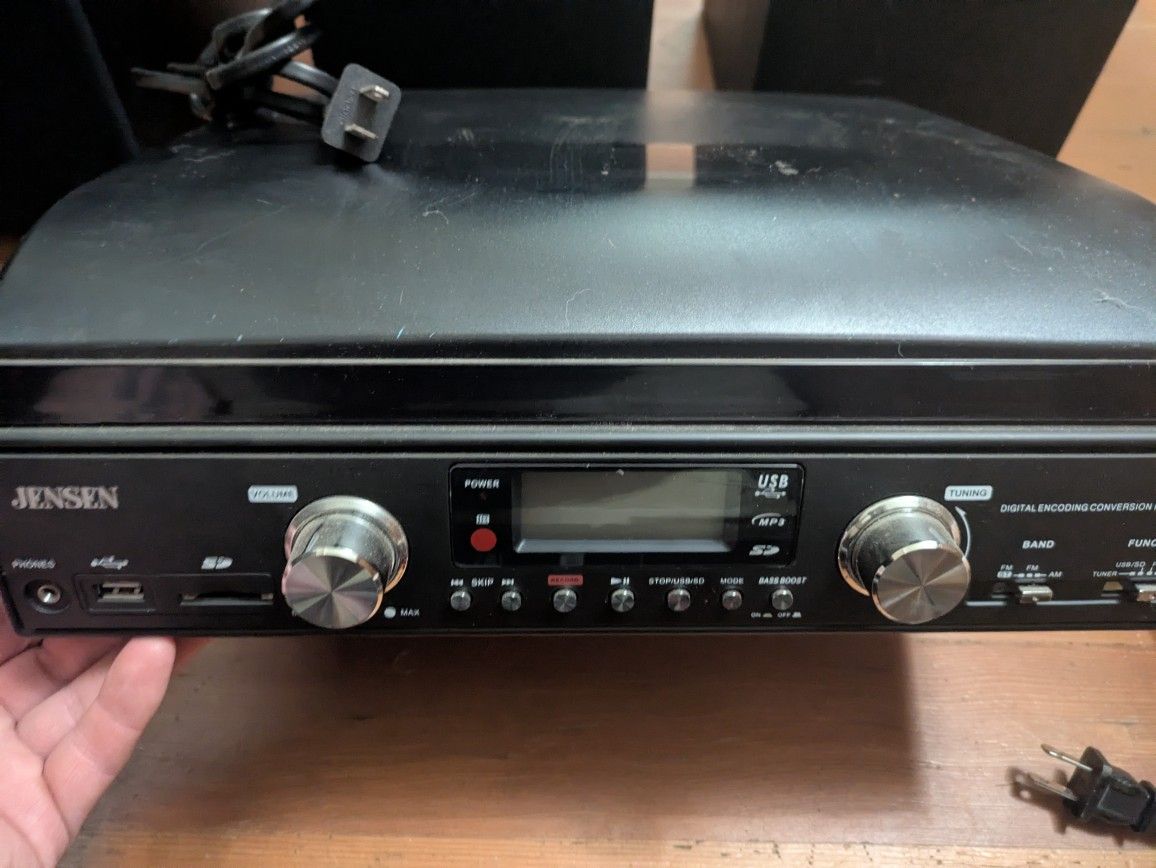 Vinyl Player/Digital Recorder And Stereo Receiver