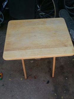 Foldable Wood Tray Table
