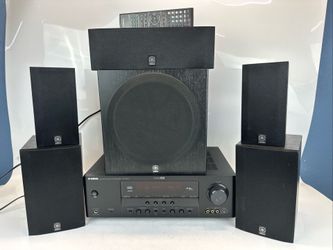 Yamaha HTR 6130 5.1  Receiver, 5 Home Theater Speakers + Sub #YST-SW012 + Remote