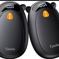 Electric Hand Warmers Rechargeable, Cute Bear Design, LED Display, 4 Settings, Fast Heating Portable Pocket Heater Magnetic Handwarmers 2