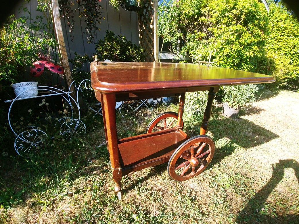Antique tea cart